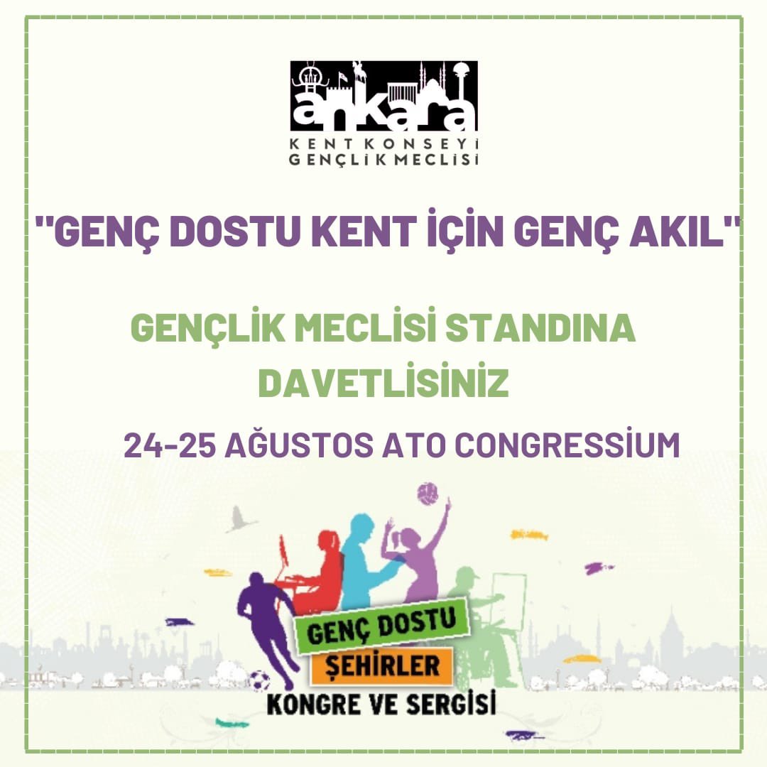 Genç Dostu Şehirler Kongresi’ne Davetlisiniz