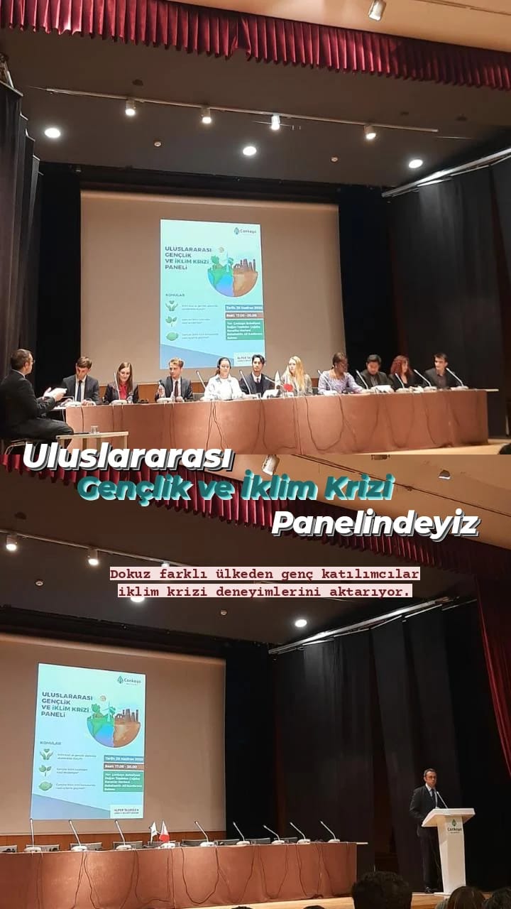 Uluslararası Gençlik ve İklim Krizi Panelindeyiz
